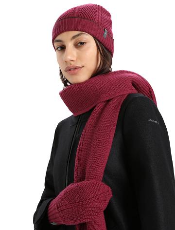 Pánské Klobouky Icebreaker Unisex Merino Waypoint Beanie Růžové | CZ 1855YXFU